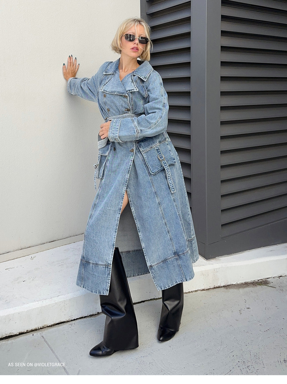 Style Guide: Styling the outerwear hero of the season, the Olivia Denim Trench Coat