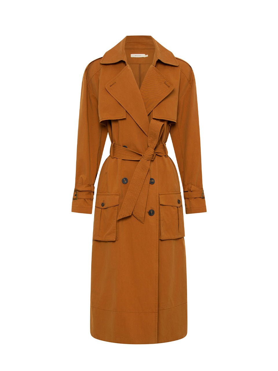 Carolina Trench Coat KIVARI | Burnt orange trench coat