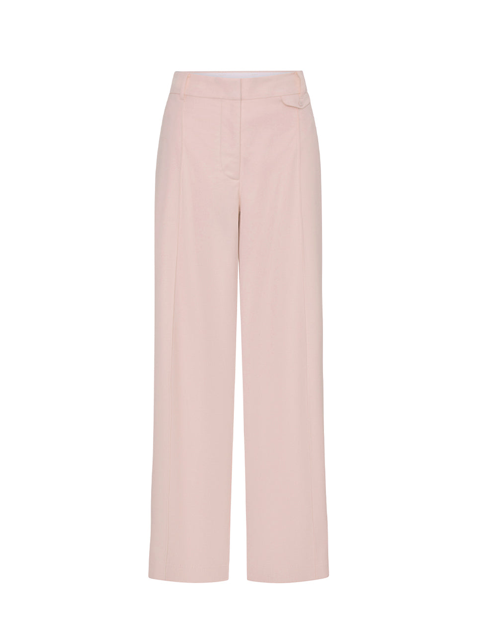 Light pink pants on a white background