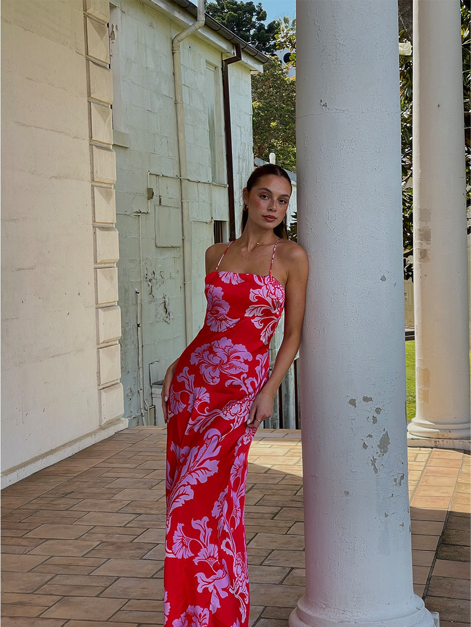 Olina Strappy Maxi Dress
