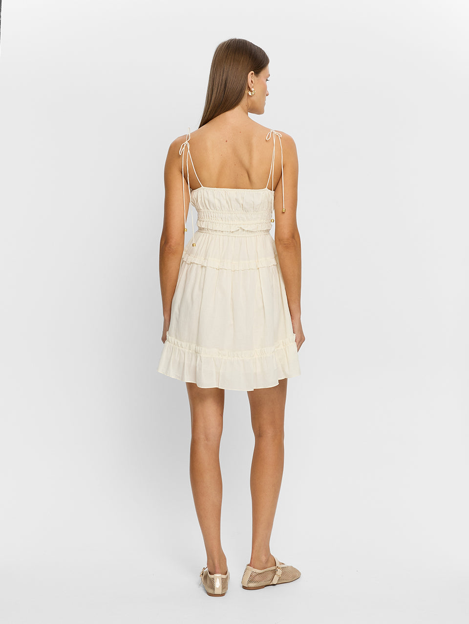 Hallie Mini Dress - Cream