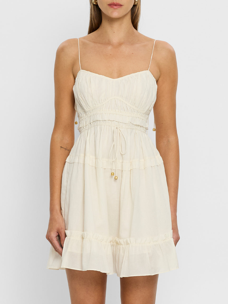 Hallie Mini Dress - Cream