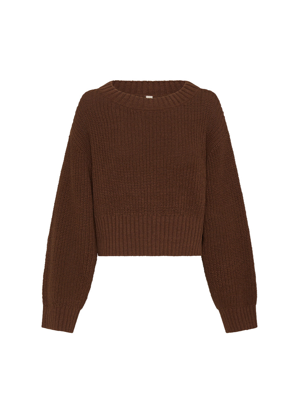 Ivy Knit Sweater Choc Ghost