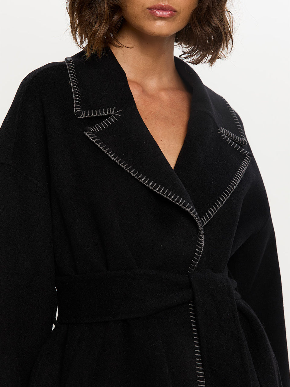 Josephina Coat Black Detail 04