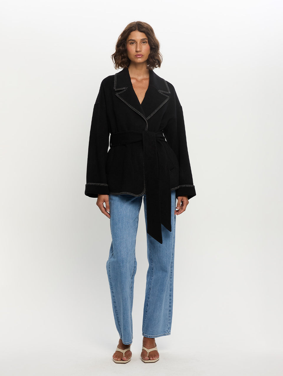 Josephina Coat Black Front 01