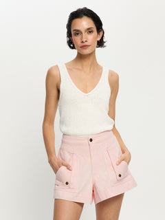 Celene Denim Short - Pink