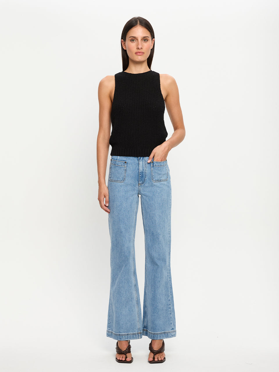 Ivy Knit Cami - Black