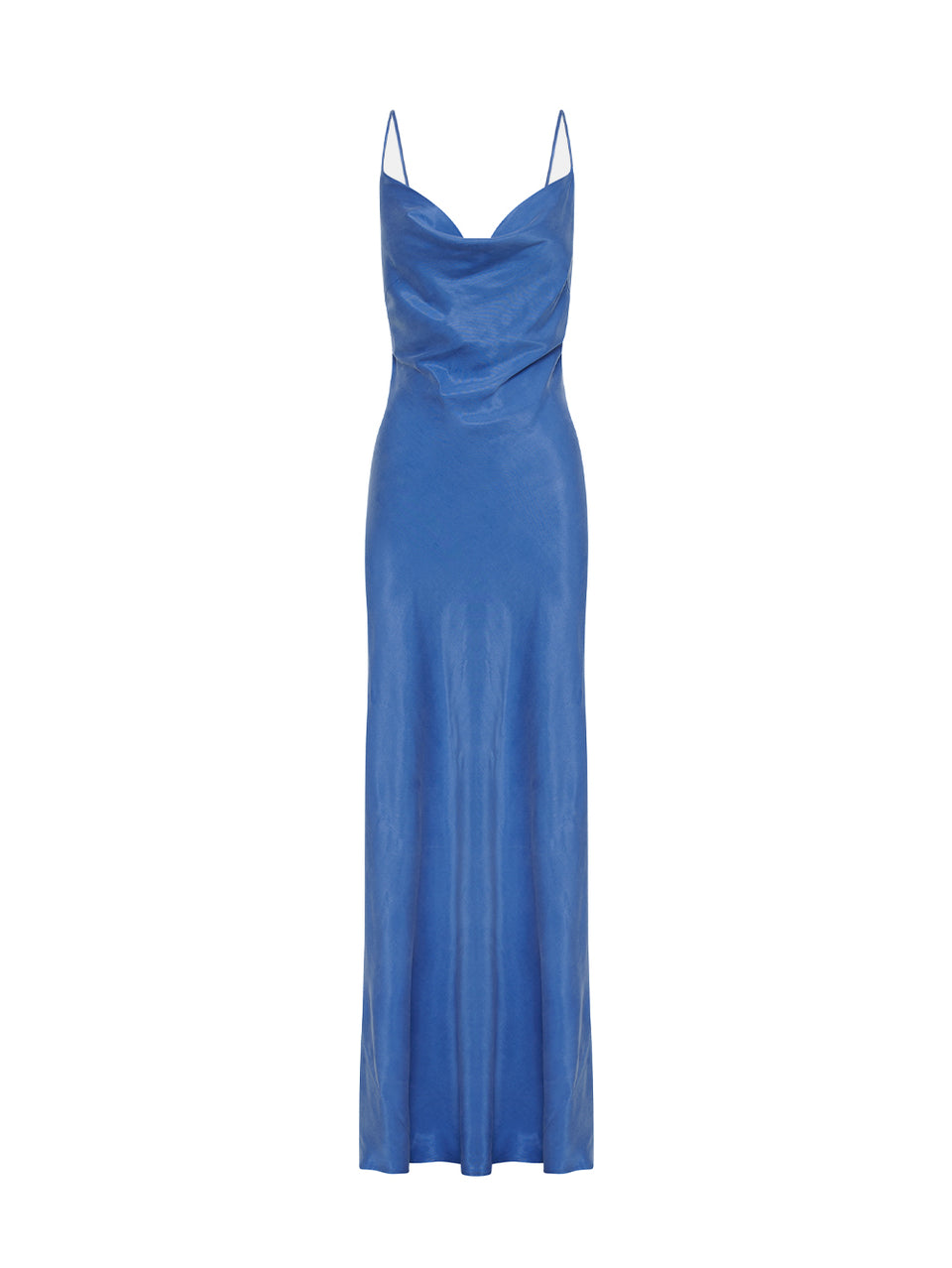 Raya Slip Dress KIVARI | Blue slip maxi dress