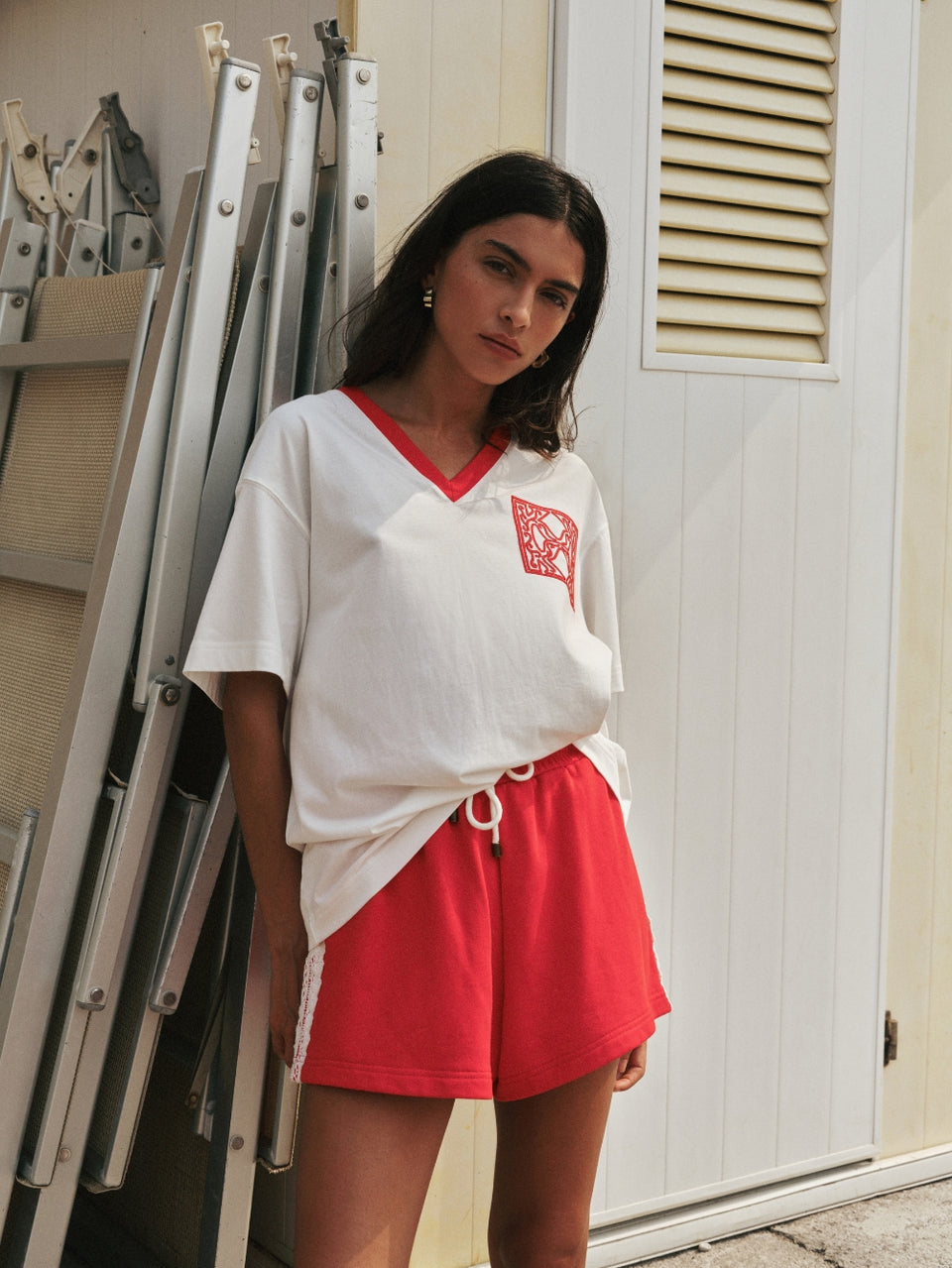 Rue Embroidered Tee