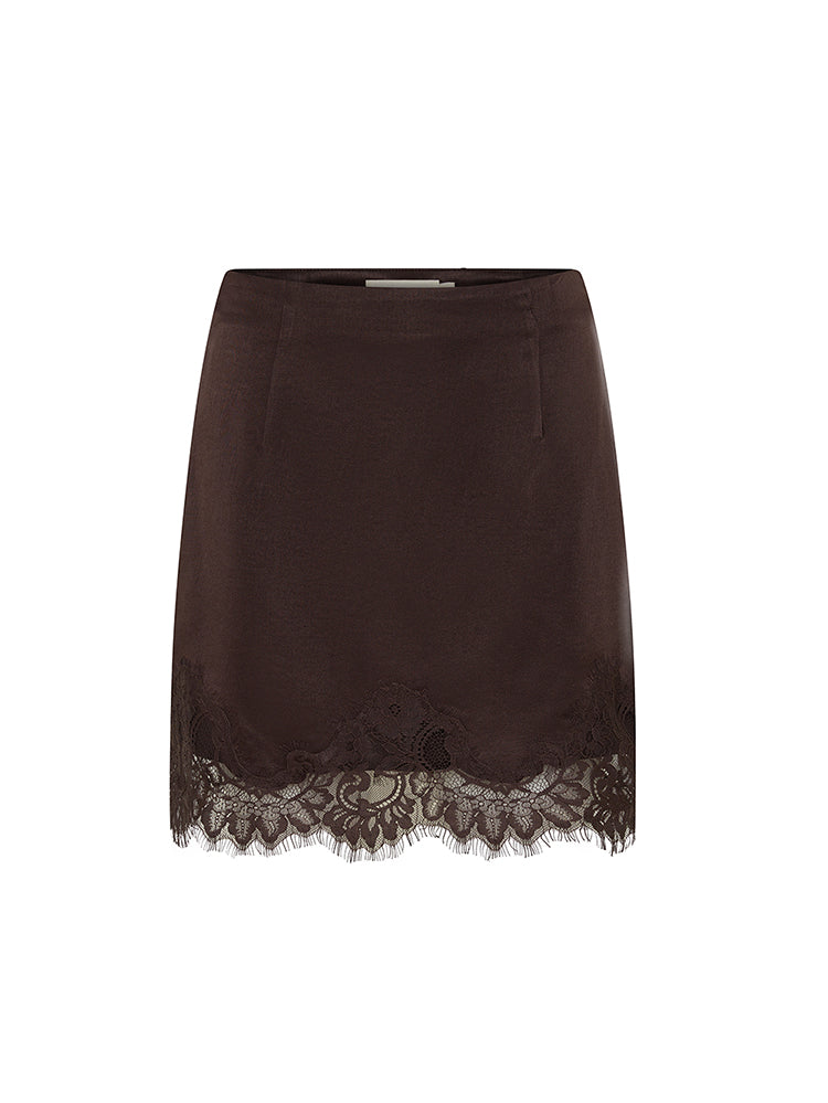 59_S94CHO_Margot-Lace-Mini-Skirt_Chocolate_GHOST