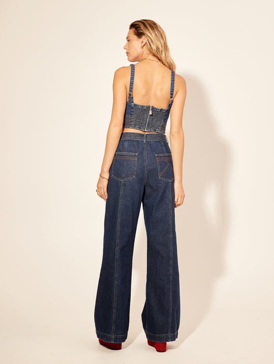 The Adele High Waist Jean In Dark Wash main image 1