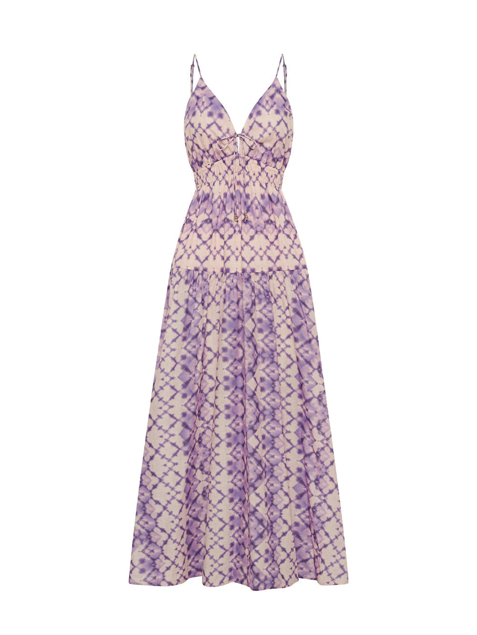 Alice Maxi Dress KIVARI | Purple tie dye maxi dress