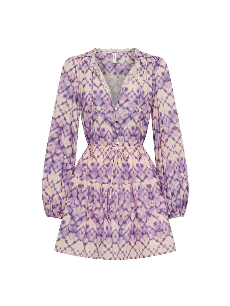 Alice Mini Dress KIVARI | Purple tie dye mini dress