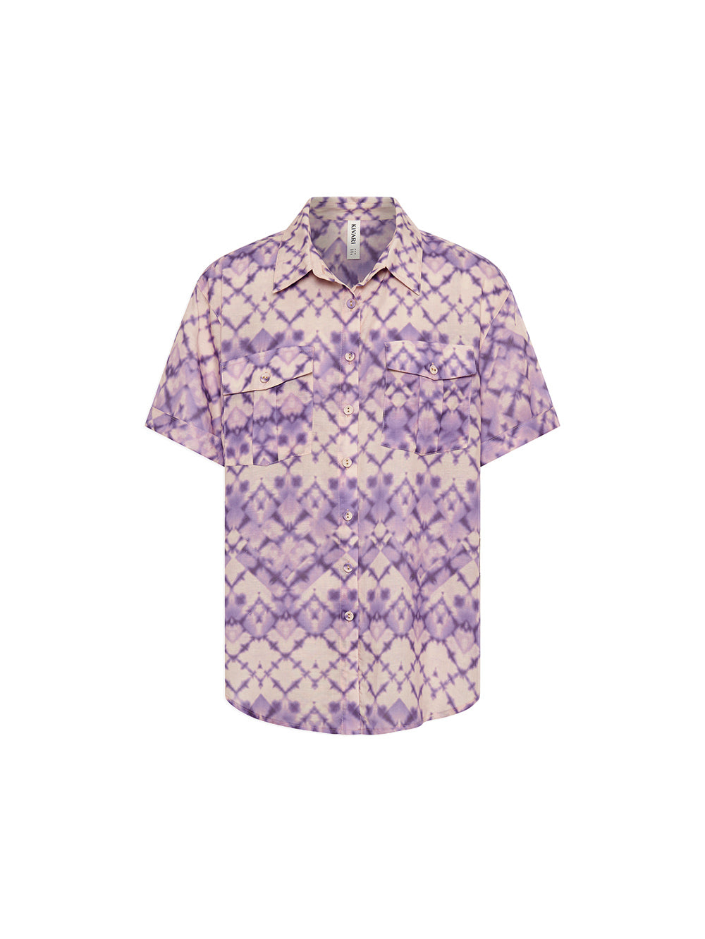 Alice Shirt KIVARI | Purple tie dye shirt