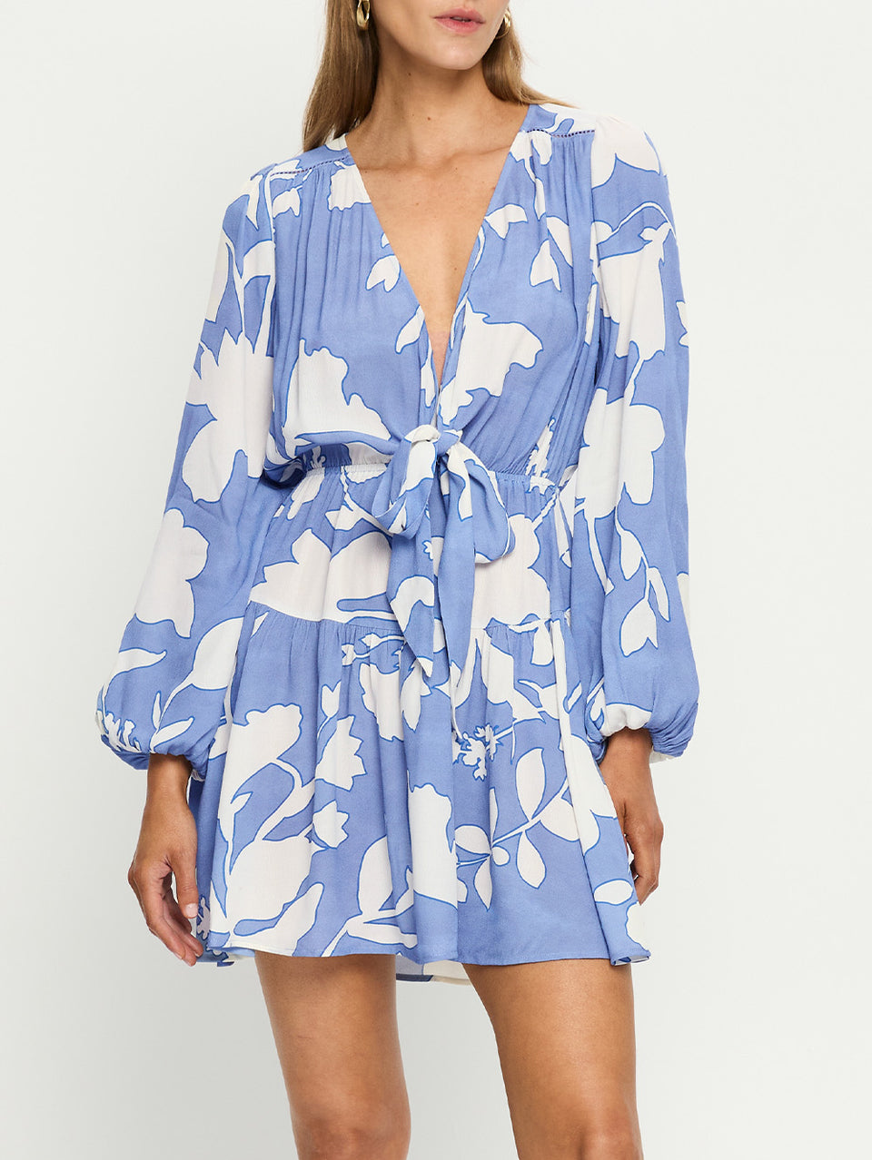 Amelie Tie Front Mini Dress