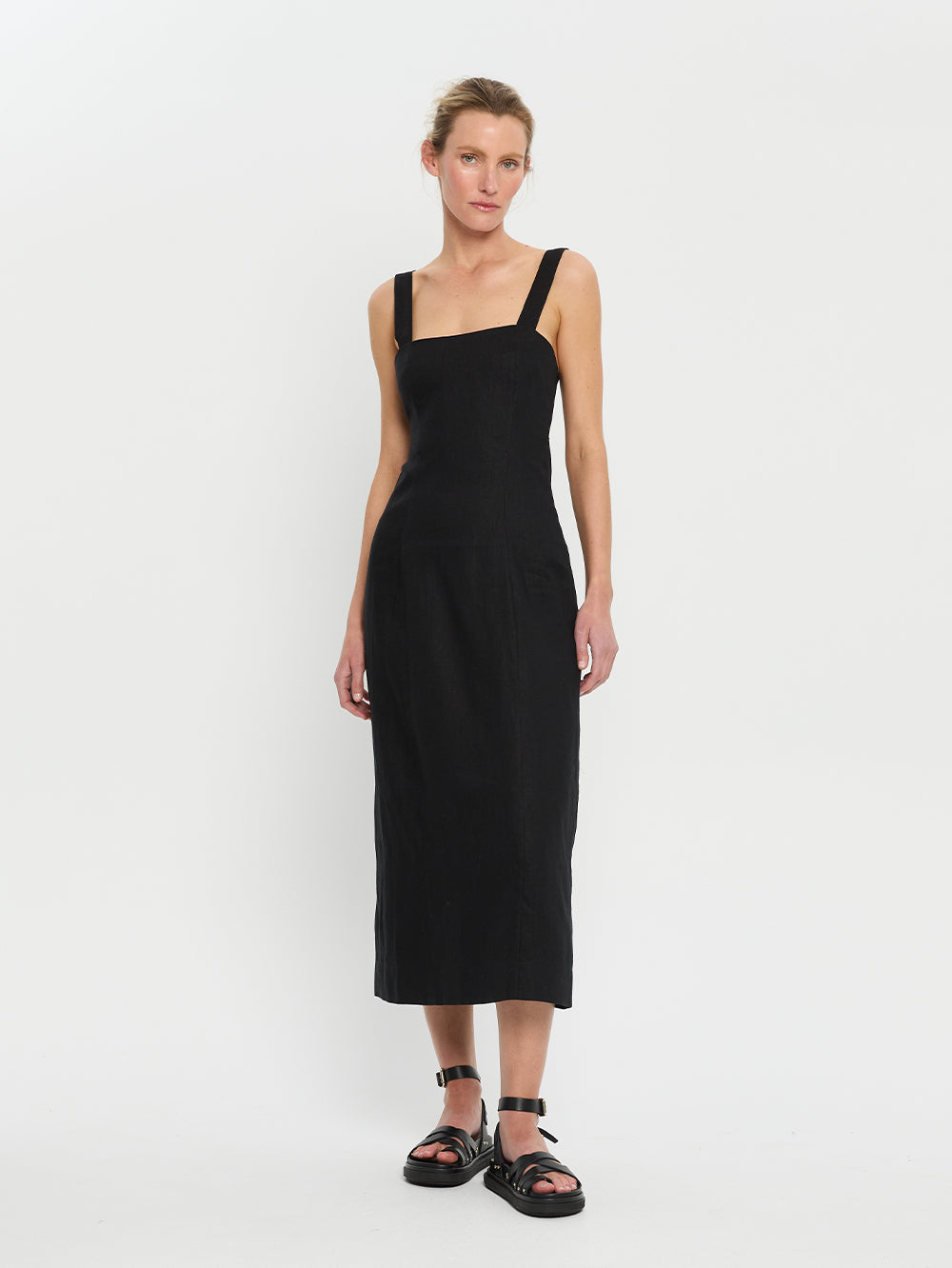 Azarea Tie Back Midi Dress 02