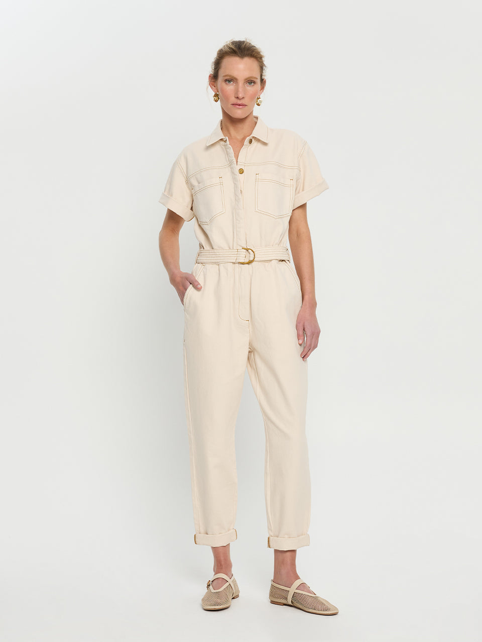Brae Boilersuit - Cream