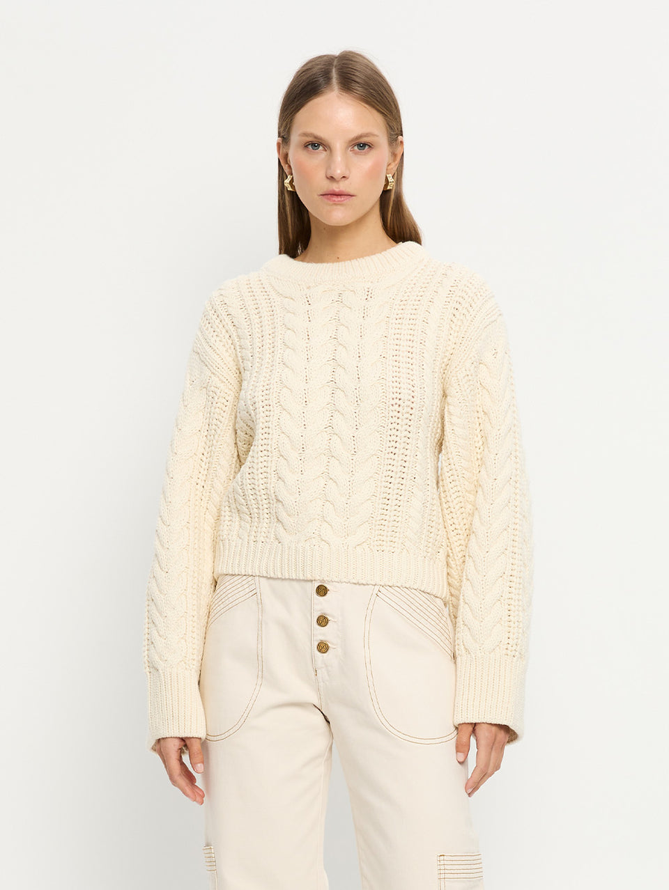 Brielle Knit Cream Vibe 06