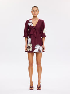 Brodie Tie Front Mini Dress
