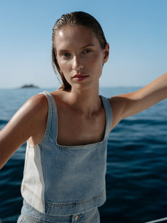 Carla Denim Top