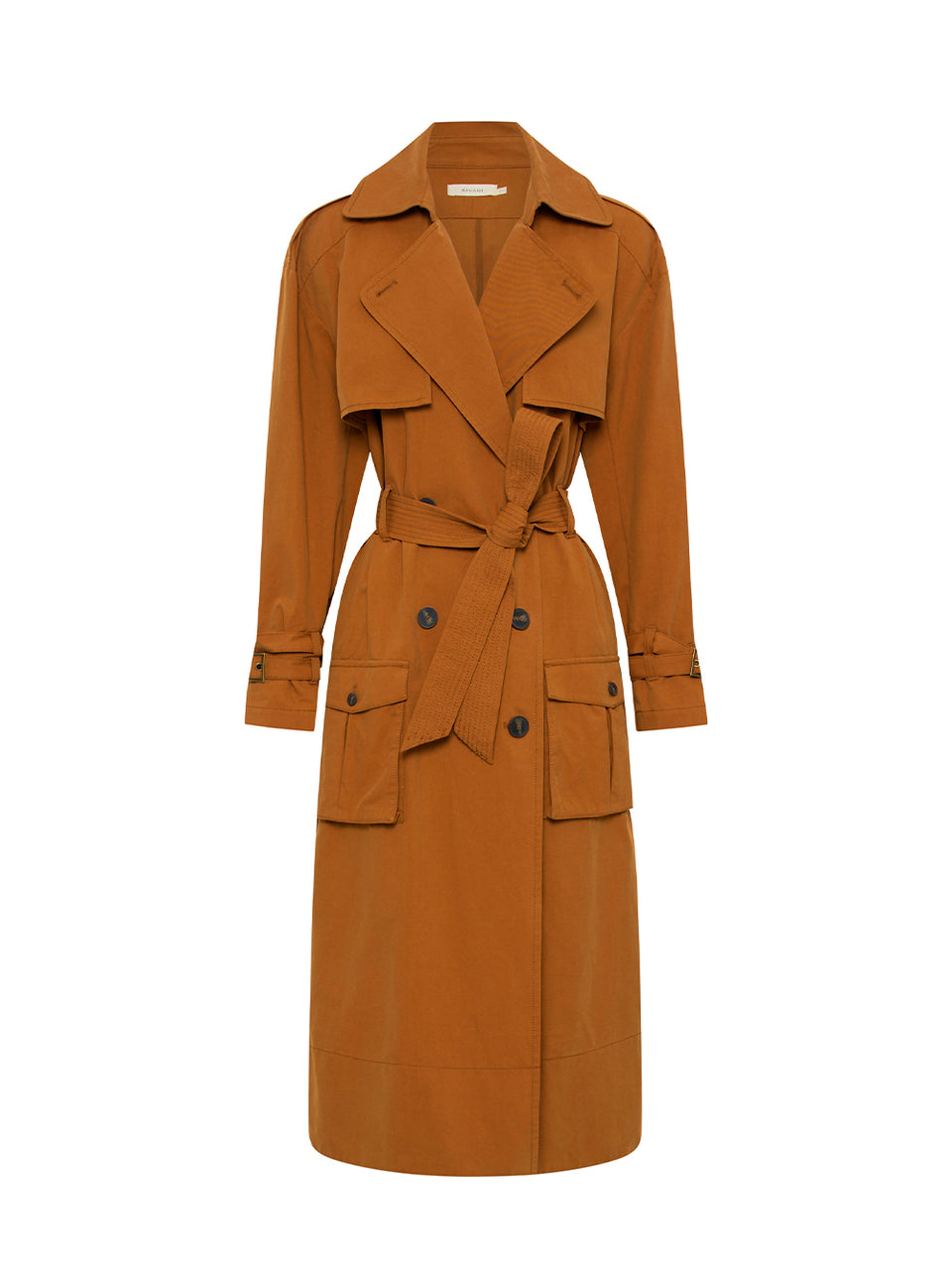 Carolina Trench Coat KIVARI | Burnt orange trench coat