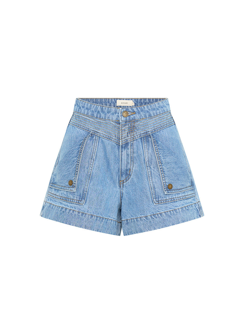 Celene Denim Shorts - Stonewash