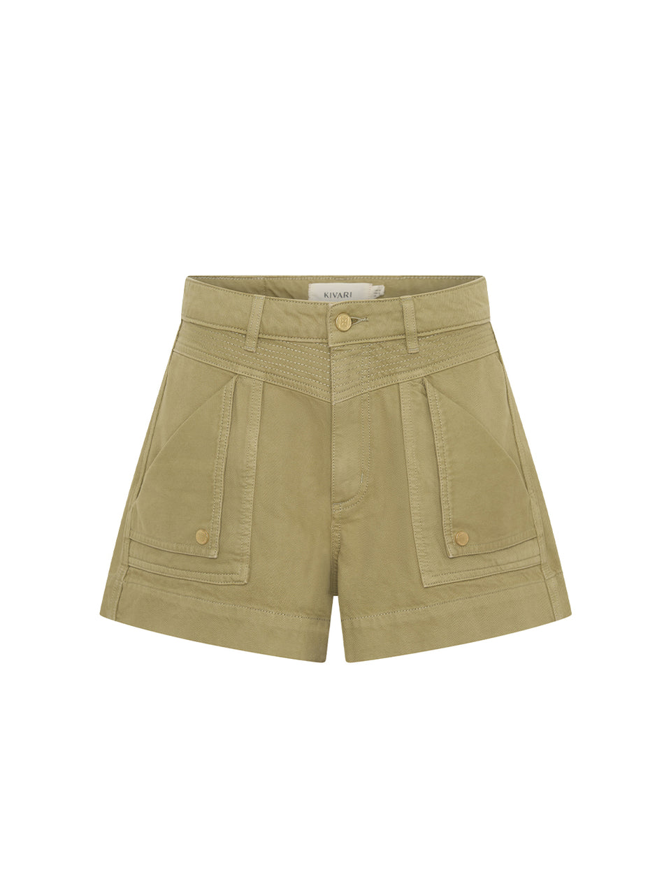 Celene-Denim-Shorts-Olive-Ghost