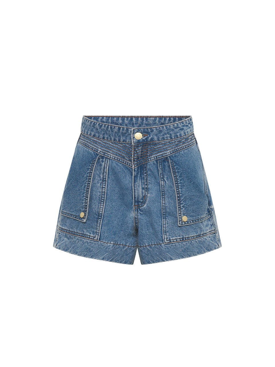 Celene Short KIVARI | Blue denim shorts