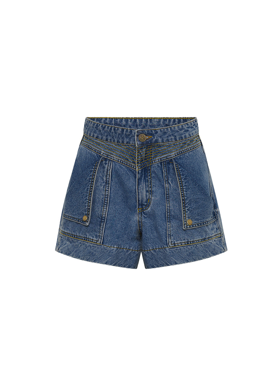 Celene Short Nova KIVARI | Blue denim shorts