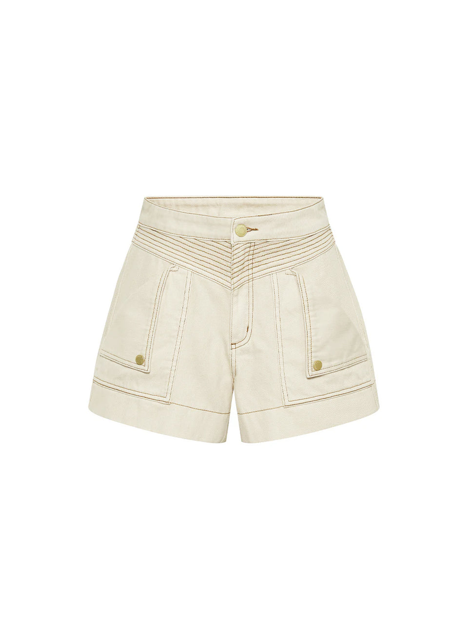 Celene Denim Short - Cream 