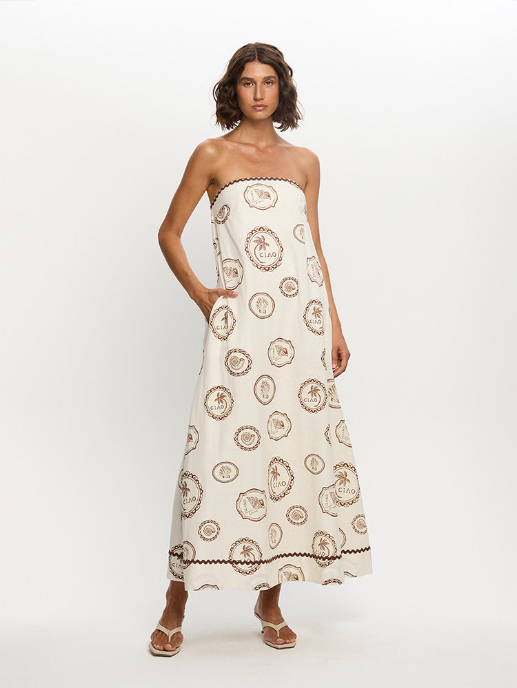 Brown and white pattern design