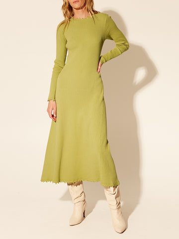 Diva Knit Dress Dark Earth Detail M