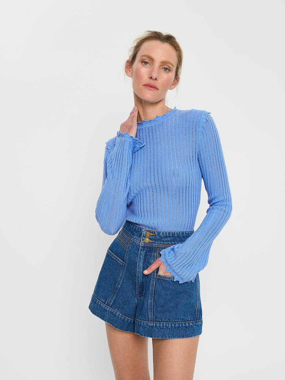 Diana Knit Top - Blue