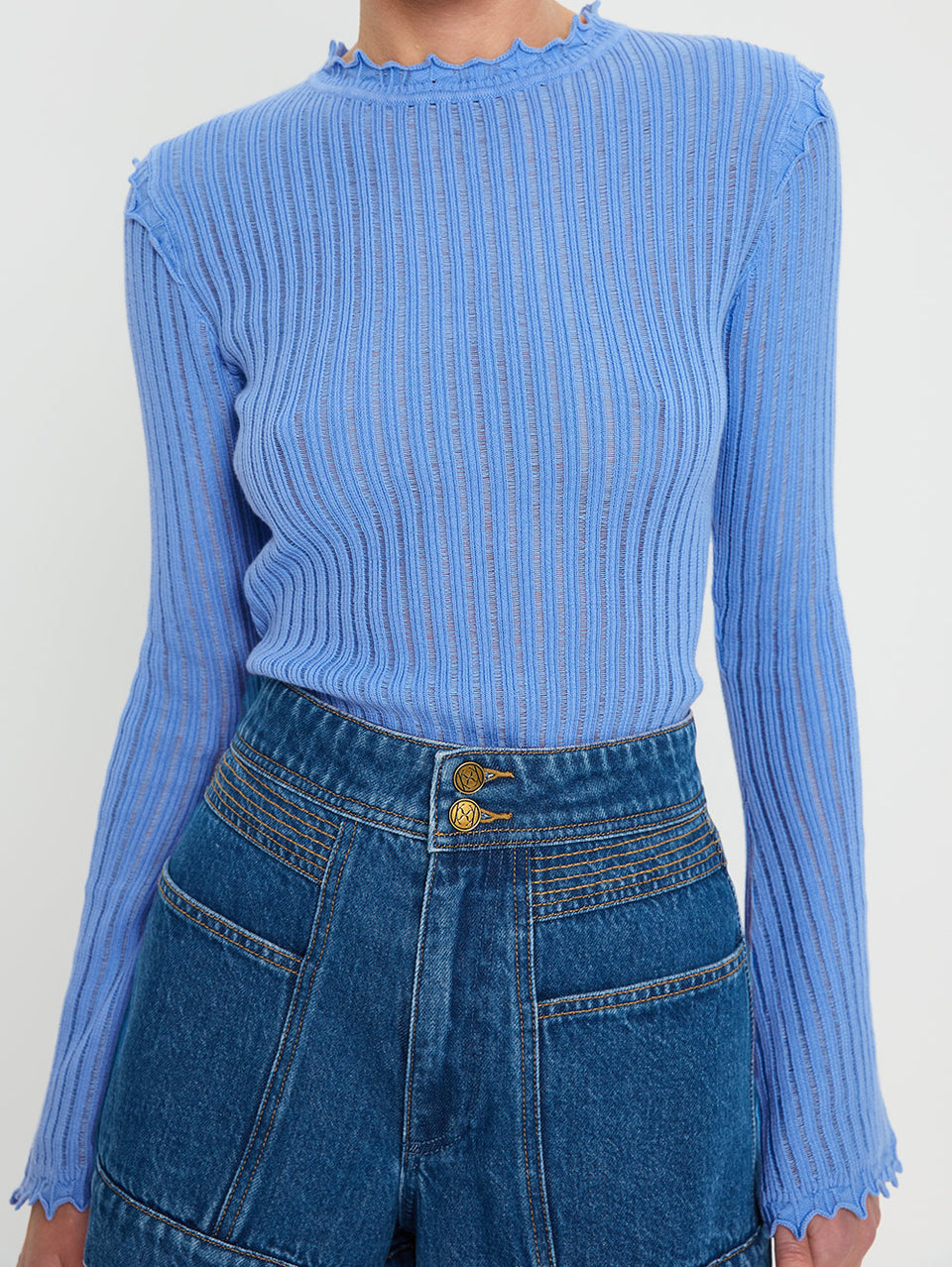 Diana Knit Top - Blue
