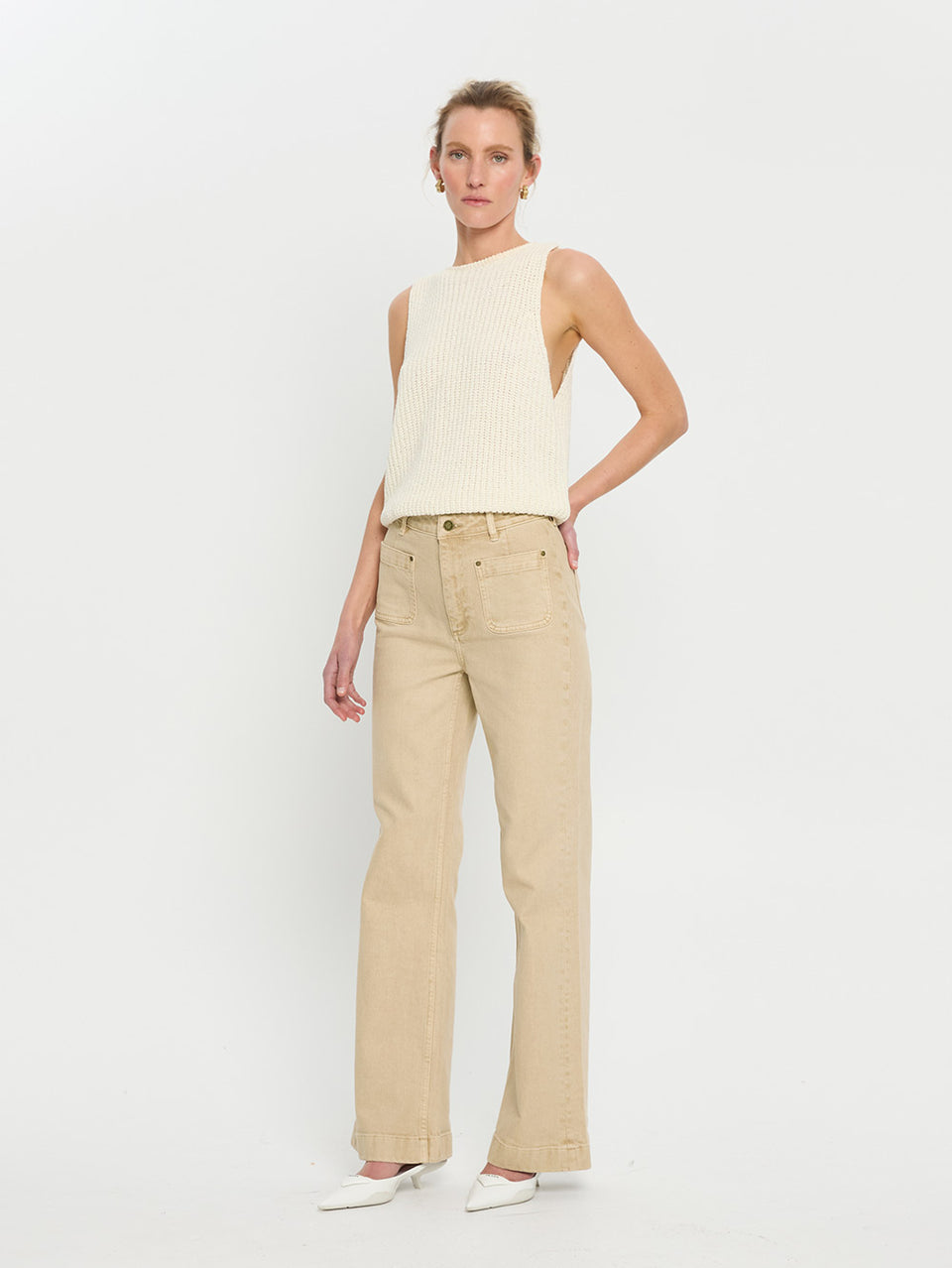 Ivy Knit Cami - Ivory