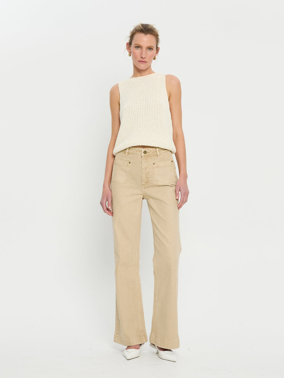 Ivy Knit Cami - Ivory