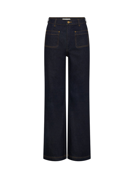 Dominique Jean - Raw Indigo | Navy Denim Jean - KIVARI