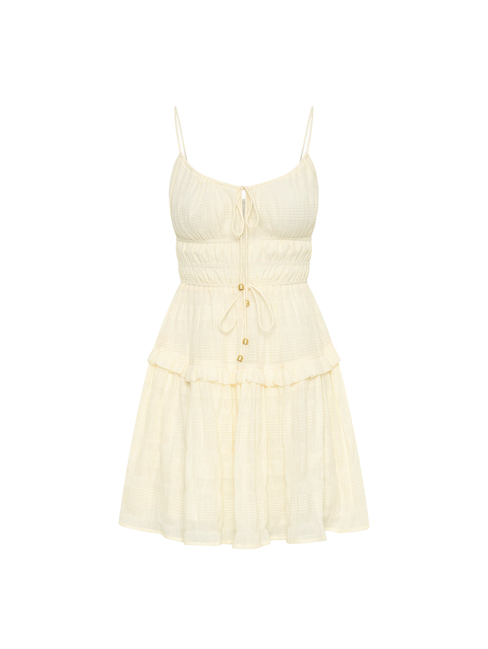 Dream Mini Dress KIVARI | Cream mini dress