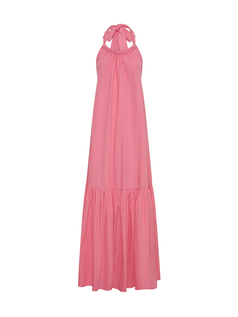 KIVARI Dua Halter Dress | Pink Halter Neck Dress 