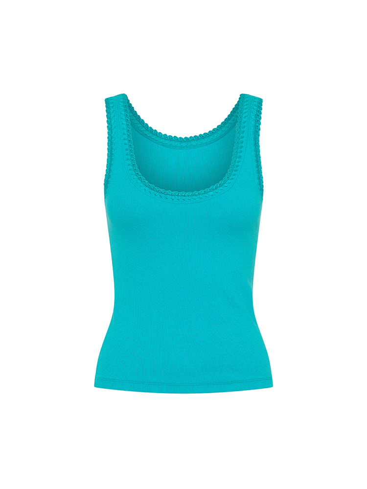 E11TUR_Tallulah Scoop Tank_Turquoise__GHOST