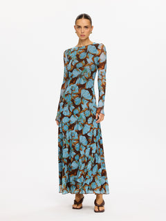 Nieve Mesh Maxi Dress