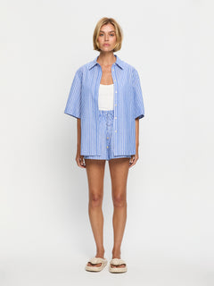 Elara Shirt - Blue Stripe