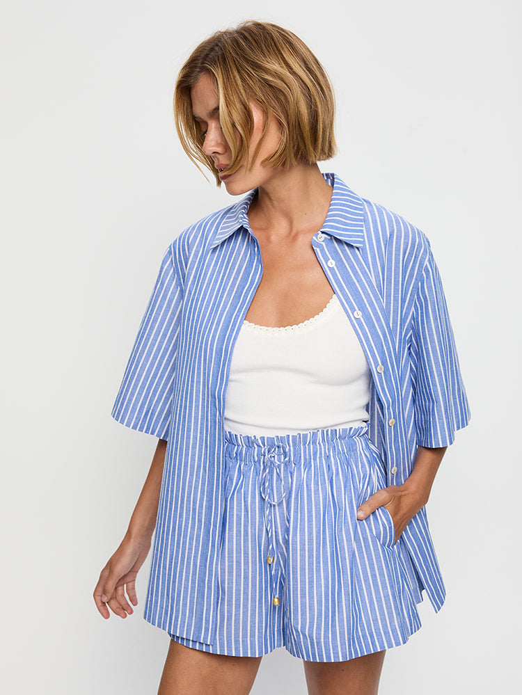 Elara Short - Blue Stripe