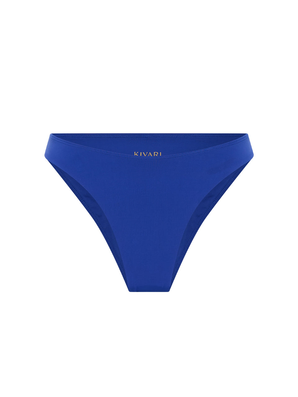 Ellison Gathered Bikini Bottom KIVARI | Blue bikini bottoms