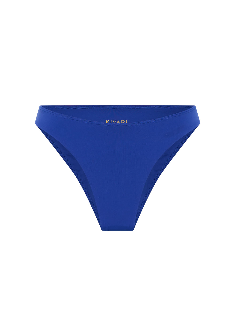 Ellison Gathered Bikini Bottom KIVARI | Blue bikini bottoms