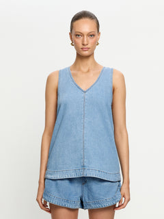 Emilie Denim Top