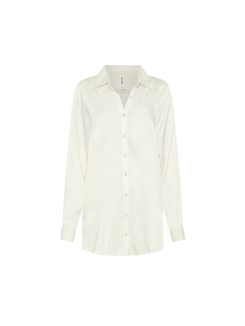 Emma Shirt White KIVARI | White cupro shirt