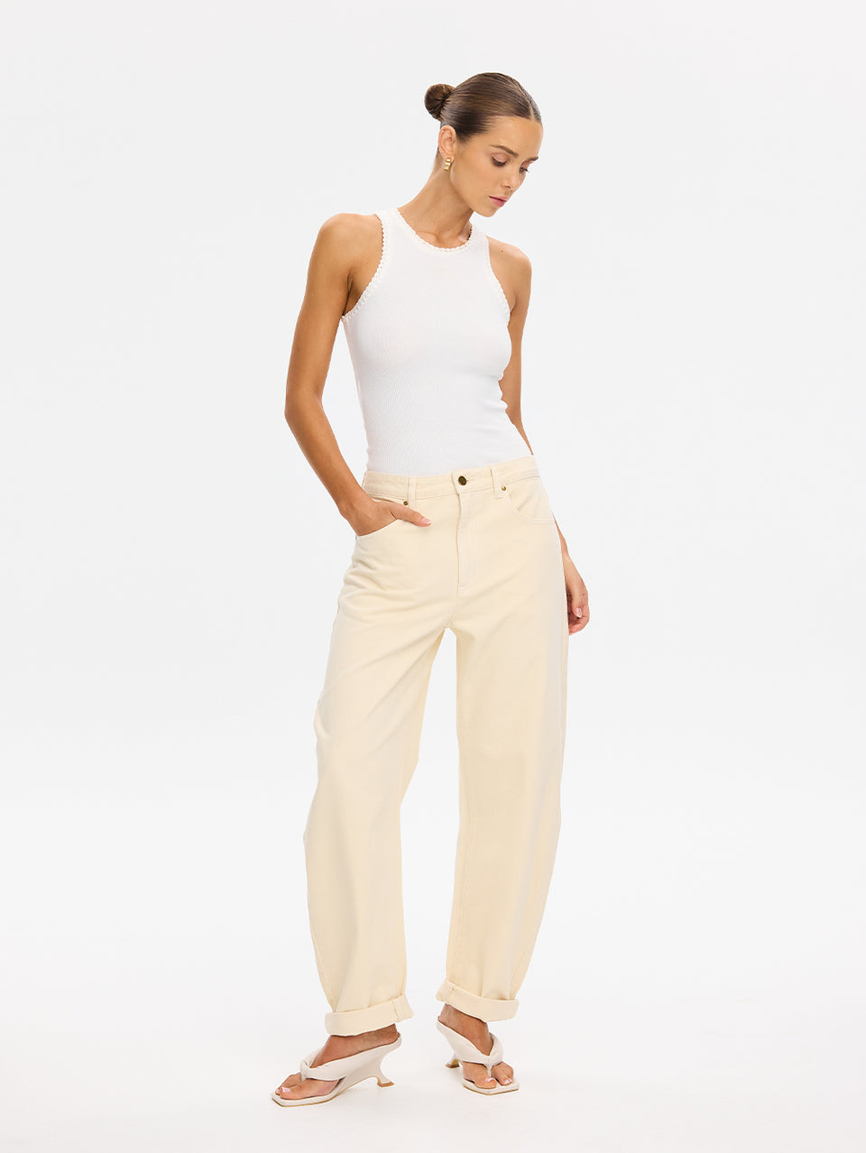 Evita Denim Barrel Jean