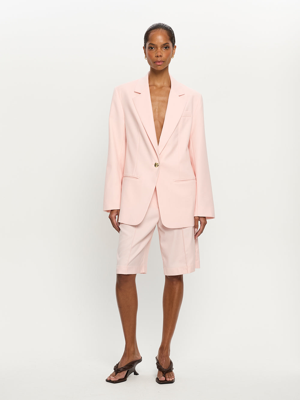 Delany Blazer - Pink | Pink Blazer - KIVARI