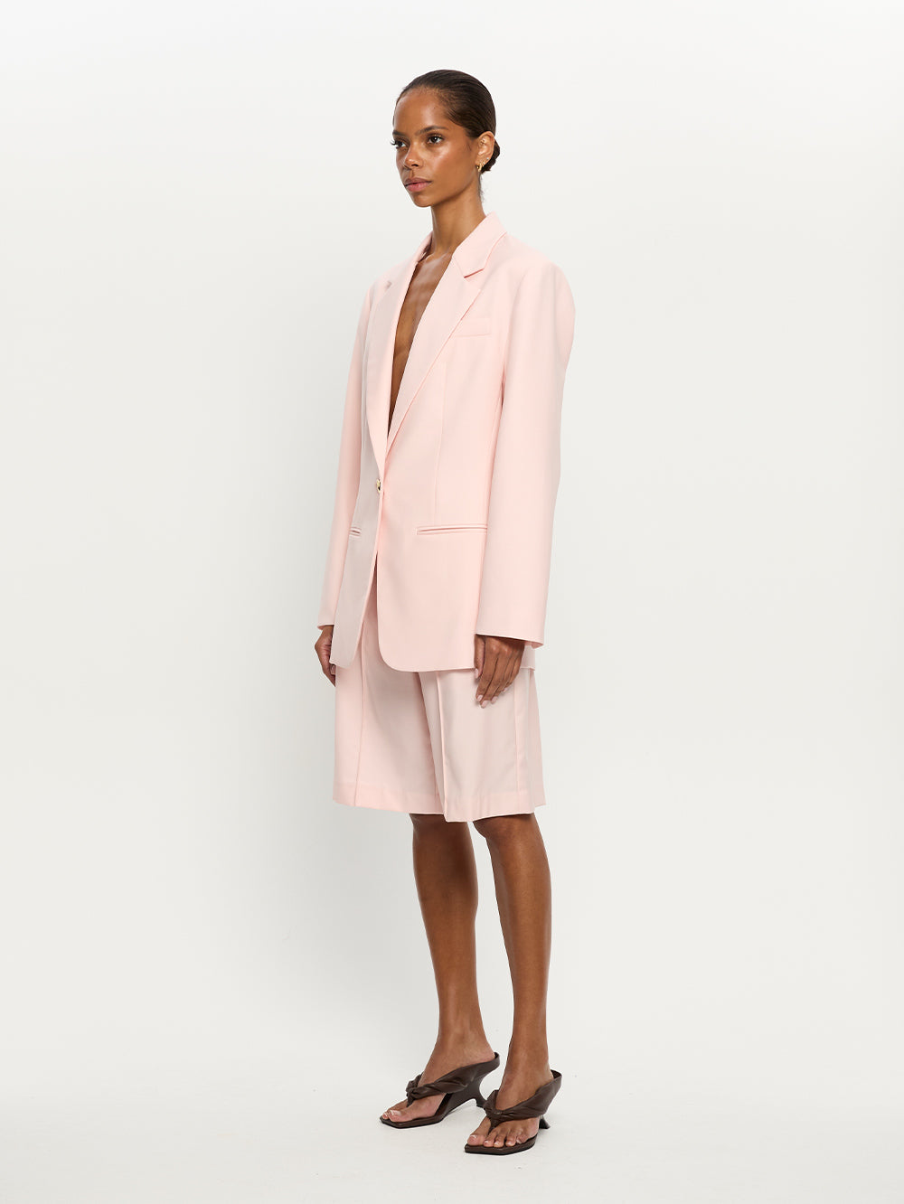 Delany Blazer - Pink | Pink Blazer - KIVARI